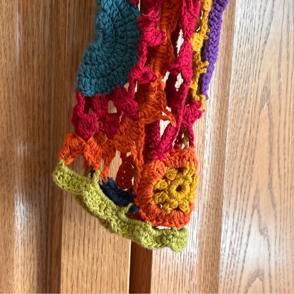 Colorful Crochet Crop Top L - Picture 3 of 6